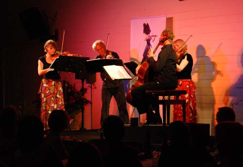 NZ string Quartet at Adam Chamber Music Gala Launch